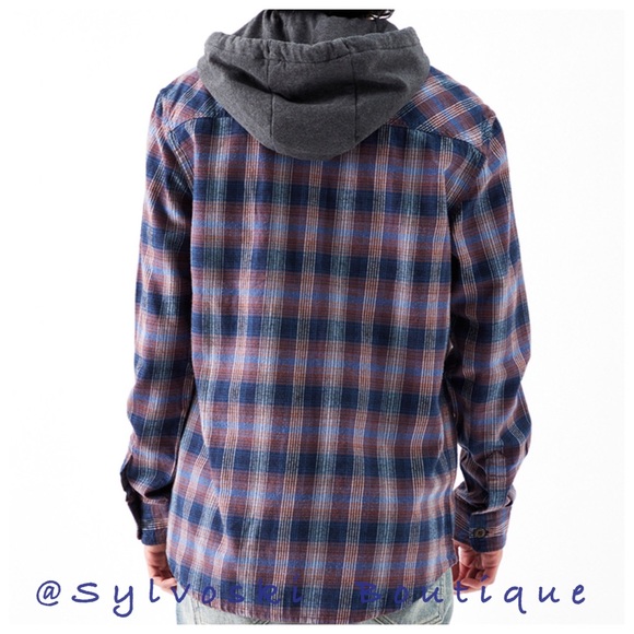 🔥 Quiksilver Old Loggers Flannel Shirt NWT - Picture 4 of 7